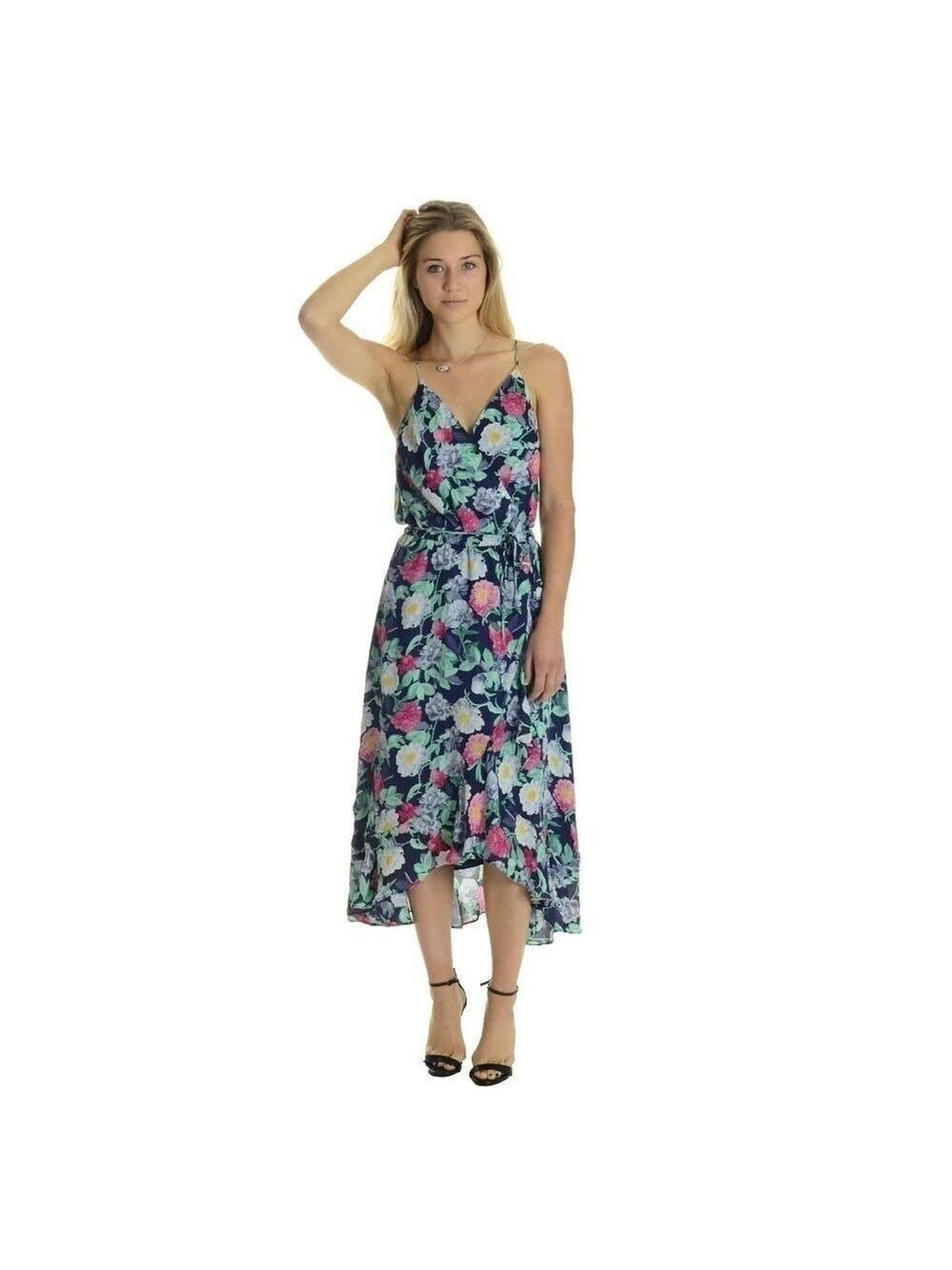 NEW Joie Ruzena Multi-Color Floral Wrap Dress